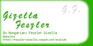 gizella feszler business card